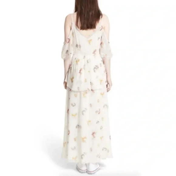 Free People Ivory Magnolia Maxi Dress Women's B706 - Picture 2 of 6